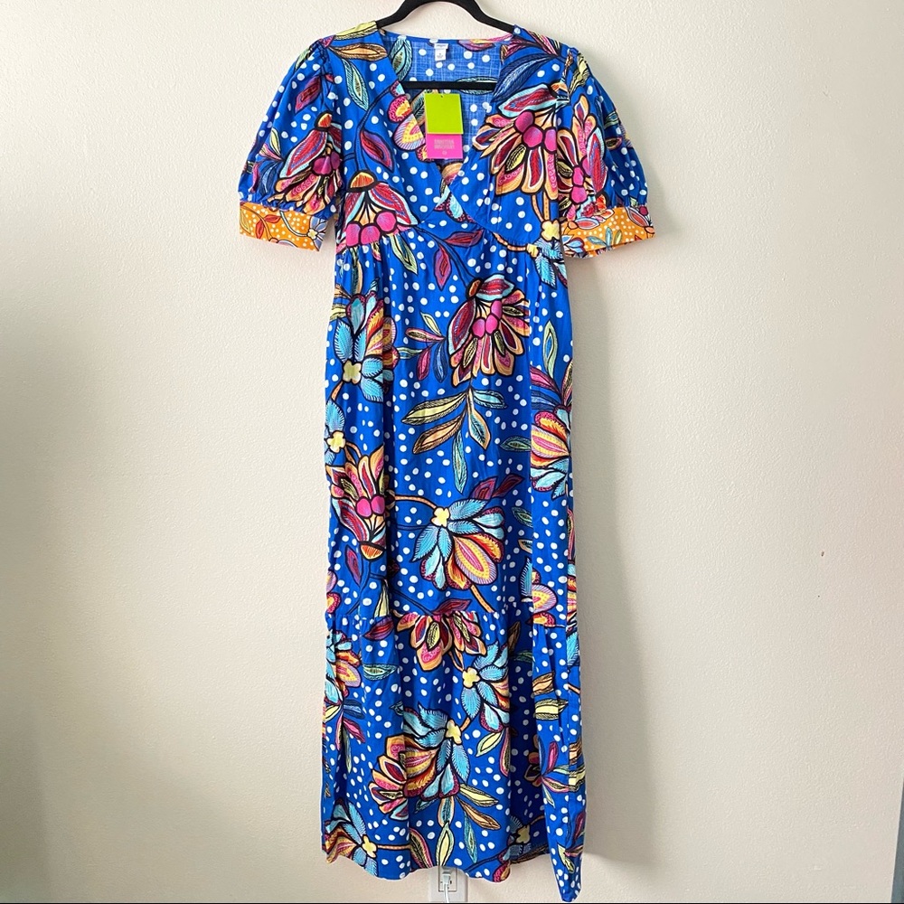 Tabitha Brown x Target Cotton Floral Puff-Sleeve Maxi Dress